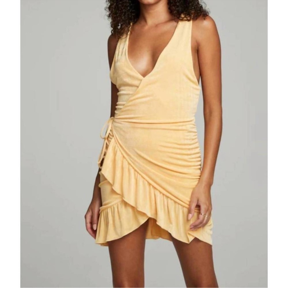 Chaser Westside Mini Dress in Tiger Lily Orange